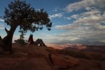 Admiring the La Sal Mountains