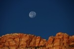 Zion NP Moon Over Zion